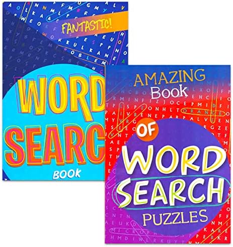 Crenstone Exclusive Bulk Large Print Word Find Books for Adults, Seniors - Bundle with 8 Jumbo Word Search Puzzle Books with Giant Print, 3 Pens, and Bookmark | Over 480 Word Search Puzzles by Word Search Books