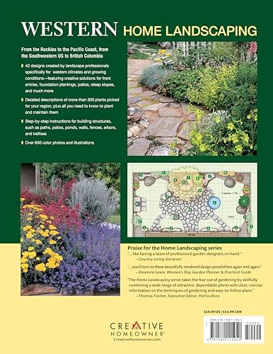 Western Home Landscaping, Second Edition: 42 Landscape Designs, 300+ Plants & Flowers Best Suited to the West (Creative Homeowner) Landscape Ideas for AZ, CA, CO, ID, MT, NM, NV, OR, UT, WA, WY, & BC by Roger Holmes