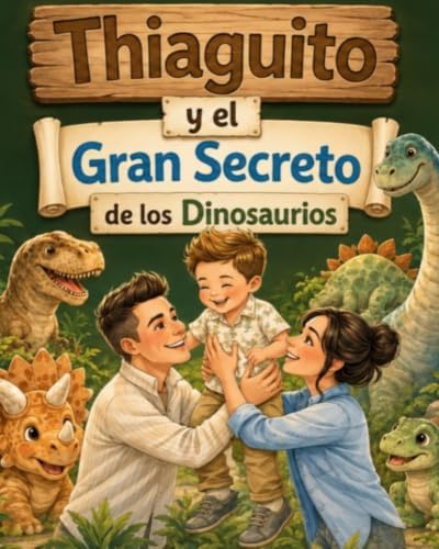Thiaguito y el gran secreto de los dinosaurios: Una aventura jurásica mágica para aprender y soñar en familia dirigida a niños de 3 - 6 años (Las aventuras de Thiaguito) (Spanish Edition) by Yudisleydis Borges