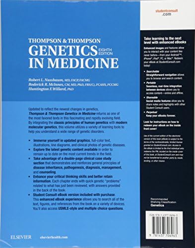 Thompson & Thompson Genetics in Medicine (Thompson and Thompson Genetics in Medicine) by Robert L. Nussbaum MD FACP FACMG