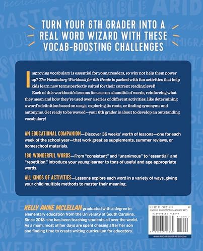 The Vocabulary Workbook for 6th Grade: Weekly Activities to Boost Your Word Power by Kelly Anne McLellan