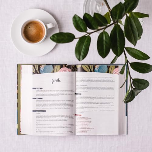 NIV, The Woman's Study Bible, Cloth over Board, Blue Floral, Full-Color, Red Letter: Receiving God's Truth for Balance, Hope, and Transformation by Thomas Nelson