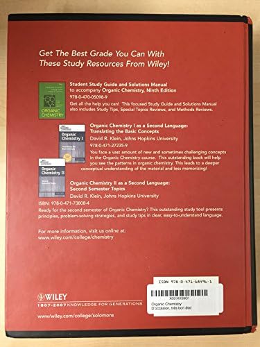 Organic Chemistry by T.W. Graham Solomons