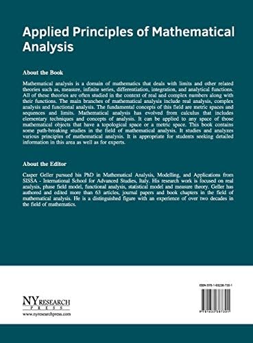 Applied Principles of Mathematical Analysis by Casper Geller