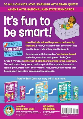 Brain Quest Workbook: 4th Grade Revised Edition by Workman Publishing