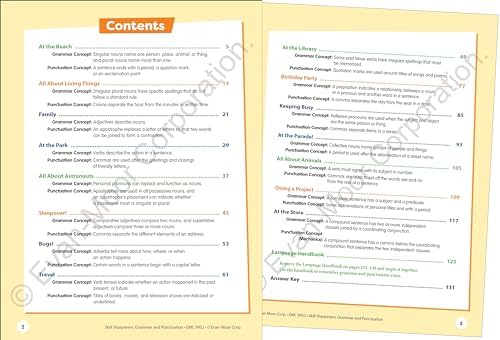 Evan-Moor Skill Sharpeners Grammar and Punctuation Workbook, Grade 2, Nouns, Verbs, Sentence Structure, Subject, Predicate, Language Handbook, Real-World Practice, Fun Activities, Homeschool, Practice by Evan-Moor Educational Publishers