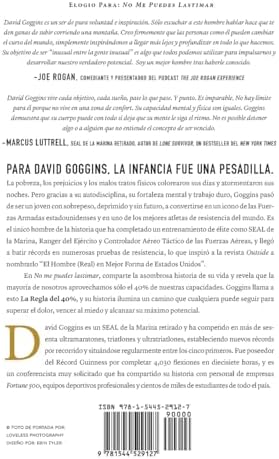 No me puedes lastimar: Domina tu mente y desafía las probabilidades (Spanish Edition) by David Goggins