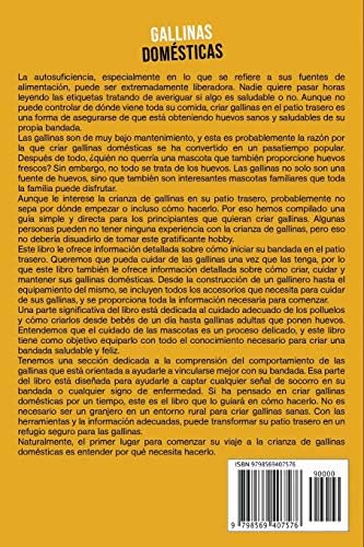 Gallinas domésticas: Una guía completa para la crianza de gallinas para principiantes, incluyendo consejos sobre la elección de la raza y la ... agricultura de proximidad) (Spanish Edition) by Dion Rosser