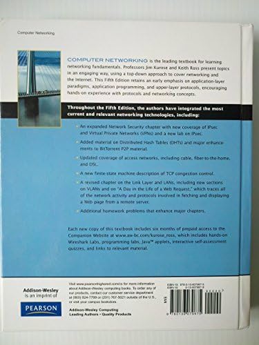 Computer Networking: A Top-Down Approach (5th Edition) by James F. Kurose