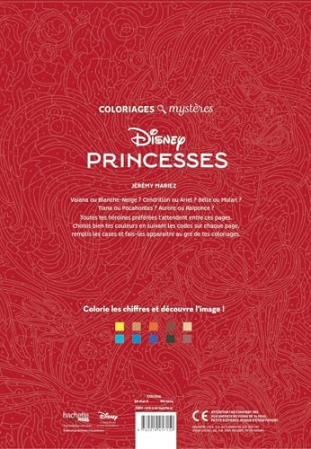 Coloriages mystères Disney - Princesses: Coloriez les chiffres et découvrez l'image by Jérémy Mariez