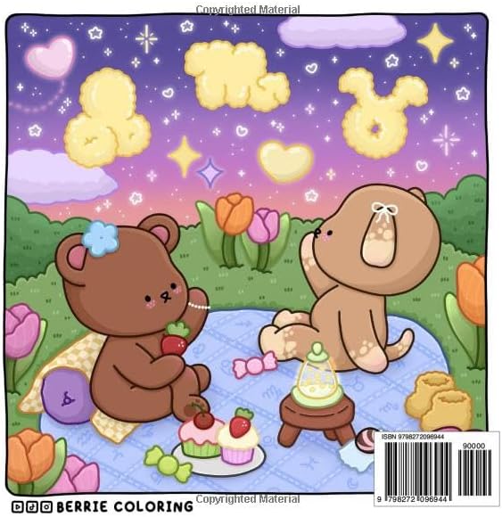 Berrie Coloring Zodiac Dreams: Cute and Cozy Coloring Book for Adults & Teens Featuring Adorable Animal Characters and Dreamy Scenes by Berrie Coloring