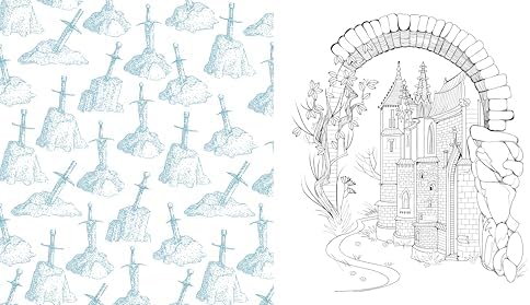 Castlecore Coloring Book: Color Beautiful Castle Scenes, Ornate Medieval Details & More (Chartwell Coloring Books) by Editors of Chartwell Books