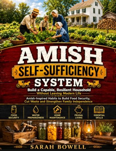 Amish Self-Sufficiency System: Build a Capable, Resilient Household Without Leaving Modern Life | Amish-Inspired Habits to Build Food Security, Cut Waste and Strengthen Family Independence by Sarah Bowell