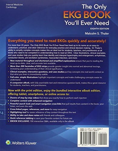 The Only EKG Book You'll Ever Need by M.D. Thaler, Malcolm S.