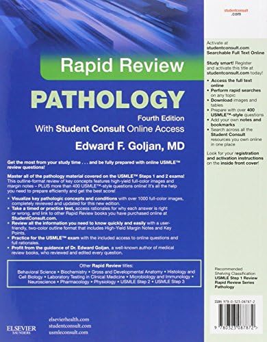 Rapid Review Pathology: With STUDENT CONSULT Online Access by Edward F. Goljan MD