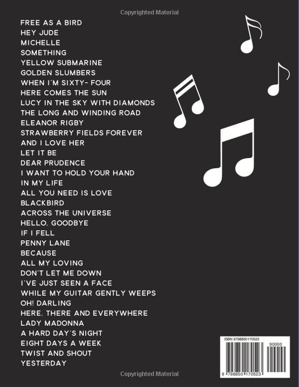 Easy Beatles Piano Book: 35 Songs You Should Play on the Piano by Jeffrey D Robinson
