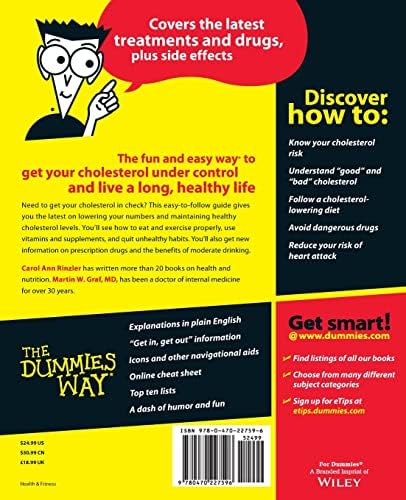 Controlling Cholesterol For Dummies (For Dummies Series) by Carol Ann Rinzler