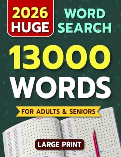 Huge Large Print Word Search for Adults and Seniors: 13000 Words - 139 Puzzles - Varied Themes - Big Print Word Find Puzzles for Relaxation and Fun by SEEK AND SOLVE STUDIOS