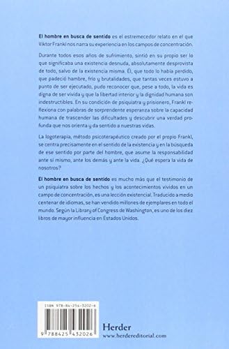 El hombre en busca de sentido (Spanish Edition) by Viktor Frankl