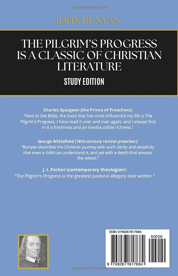 The Pilgrim’s Progress: Study Edition with Preface, Prologue, Epilogue, and Study Guide by John Bunyan