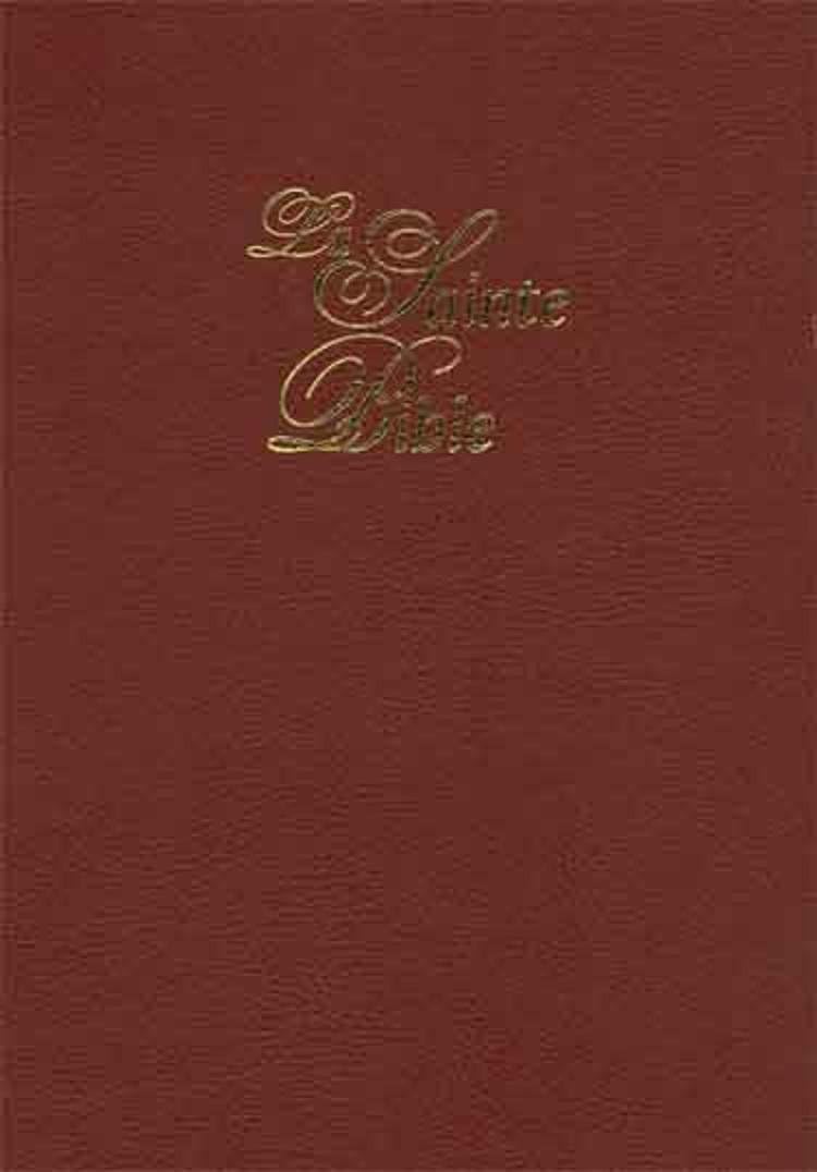 French Large Print Bible - Louis Segond 1910 Version (French Edition) by American Bible Society