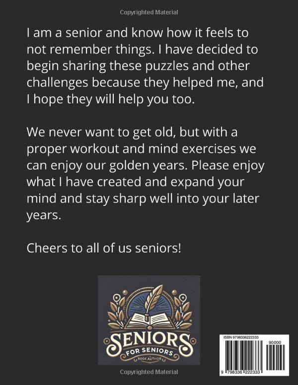 The Mind Enhancing Memory Word Search #1 For Adults 60 And Over: 100 Themed Word Search Puzzles With Solutions To Increase Your Memory by Seniors For Seniors