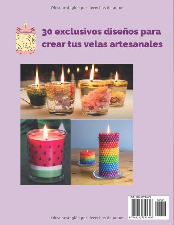 VELAS ARTESANALES - GUÍA COMPLETA PARA CREAR VELAS ÚNICAS Y AROMÁTICAS EN CASA: Tutorial para diseñar tus velas especiales (Spanish Edition) by Mommy Shark