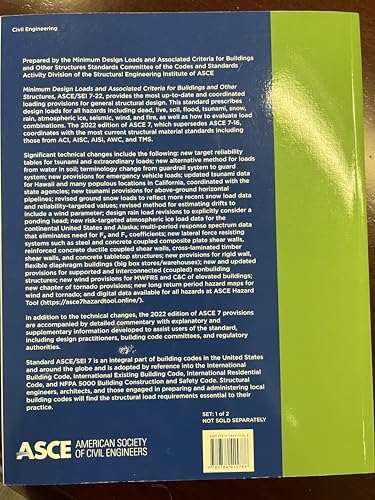 Minimum Design Loads and Associated Criteria for Buildings and Other Structures (ASCE Standard - ASCE/SEI 7-22) Provisions and Commentary 2-book set (Standards) by American Society of Civil Engineers