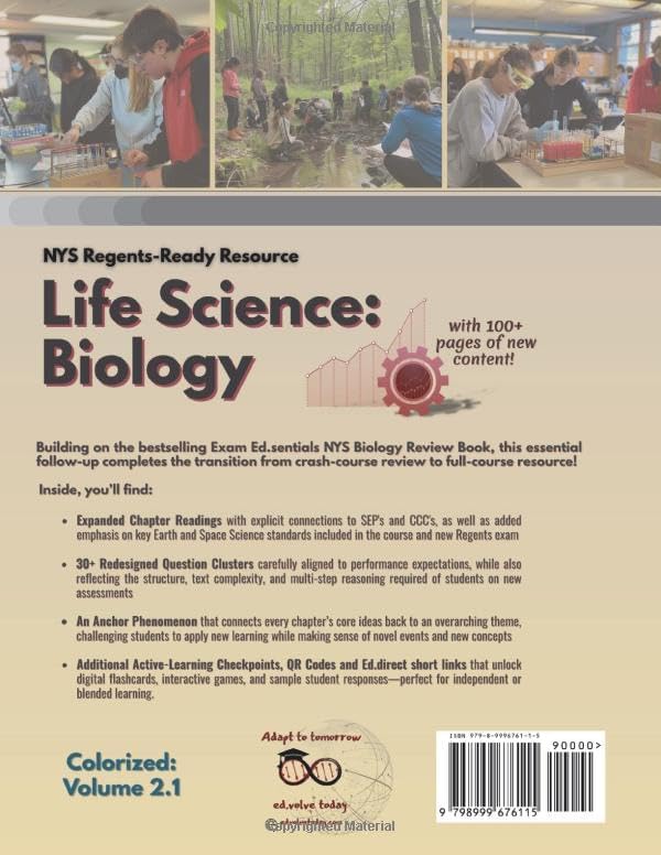 Life Science: Biology NYS Regents-Ready Resource: Colorized: Volume 2.1 (NYS Life Science: Biology Resource Series) by Annie Madden