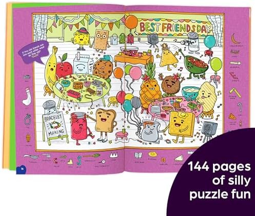 Silliest Hidden Pictures Puzzles Ever: Search-and-Find Book for Kids 6 and Up with Over 1,000 Hidden Objects, Road Trip Games, Silly Jokes and Riddles for Hours of Fun (Highlights Hidden Pictures) by Highlights