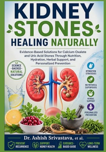 Kidney Stones Healing Naturally: Evidence-Based Solutions for Calcium Oxalate and Uric Acid Stones Through Nutrition, Hydration, Herbal Support, and Personalized Prevention by Dr.Ashish Srivastava et al.