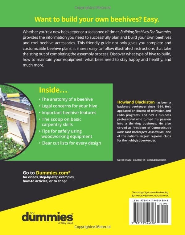 Building Beehives For Dummies by Howland Blackiston