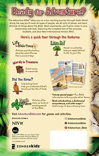 NIV, Adventure Bible, Paperback, Full Color by Zondervan