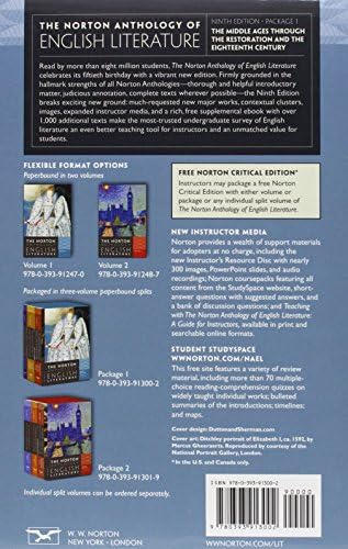 The Norton Anthology of English Literature (Ninth Edition) (Vol. Package 1: Volumes A, B, C) by M. H. Abrams