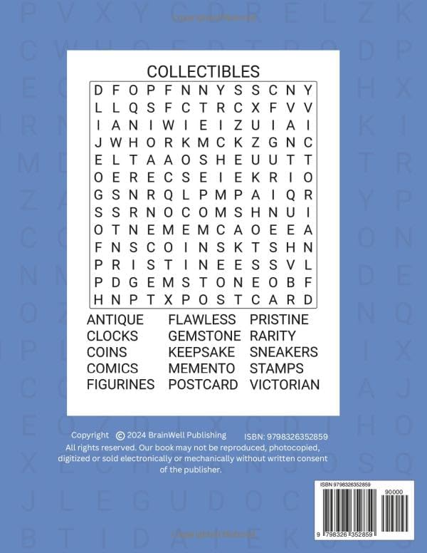 Jumbo Word Search for Seniors: Extra Large Print Puzzles with Fun Themes and Trivia Facts for Relaxation and Eye Strain Relief. by BrainWell Publishing