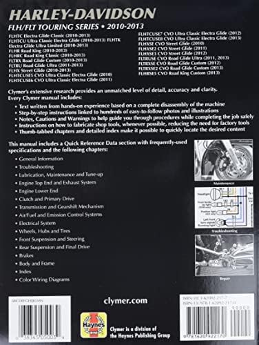 Harley-Davidson FLH/FLT Touring Series 2010-2013 (Clymer Manuals) by Ed Scott
