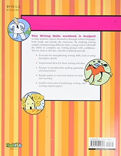Writing Skills: Grade 5 (Flash Kids Harcourt Family Learning) by Flash Kids Editors
