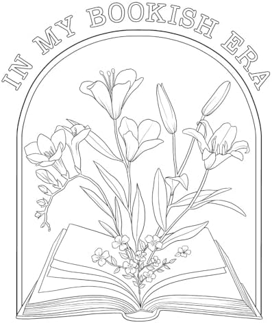 Bookish: The Coloring Book (Art & Ephemera for Bookworms & Bibliophiles) (Dover Adult Coloring Books) by Dover Publications