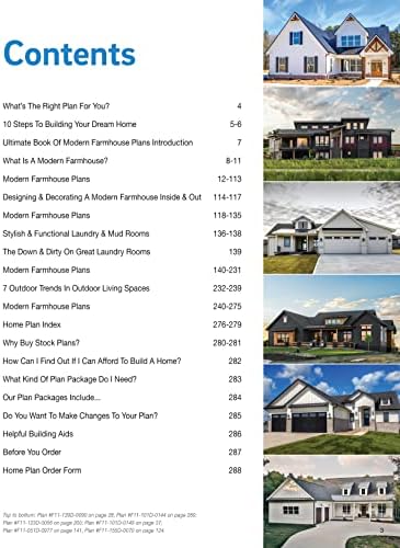 Ultimate Book of Modern Farmhouse Plans: 350 Illustrated Designs (Creative Homeowner) Catalog of Home Plans, plus Guidance on Modern Decorating, Functional Rooms, Outdoor Living, Kitchens, and More by Design America Inc.