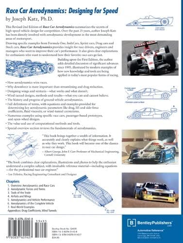 Race Car Aerodynamics: Designing for Speed (Engineering and Performance) by Joseph Katz