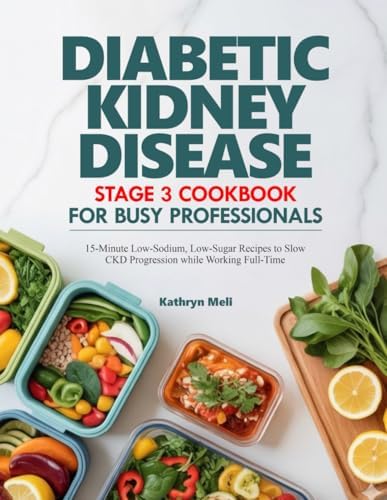 DIABETIC KIDNEY DISEASE STAGE 3 COOKBOOK FOR BUSY PROFESSIONALS: 15-Minute Low-Sodium, Low-Sugar Recipes to Slow CKD Progression while Working ... your roots while protecting your health.) by Kathryn Meli