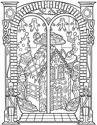 Creative Haven Vintage Christmas Windows Coloring Book (Adult Coloring Books: Christmas) by David Bodo