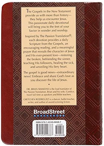Ever Present Love: 365 Days of Discovering Jesus in the Gospels (The Passion Translation) (Imitation Leather) – Passionate Daily Devotional, Perfect Gift for Friends, Family, Birthdays, Holidays, and More. by Brian Simmons