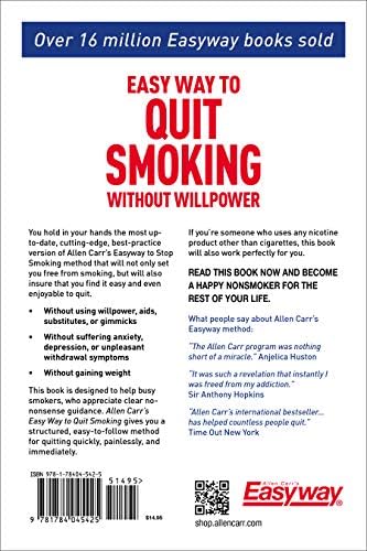 Allen Carr's Easy Way to Quit Smoking Without Willpower - Includes Quit Vaping: The best-selling quit smoking method updated for the 21st century by Allen Carr