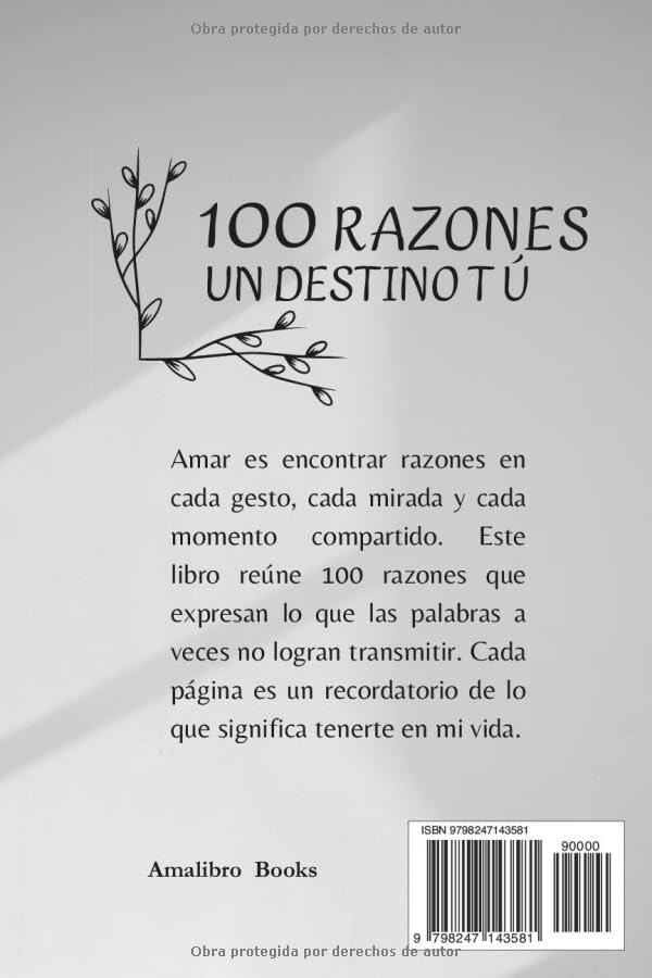 100 Razones para Amarte: Poemas para decir lo que a veces no puedes con palabras (Spanish Edition) by Books