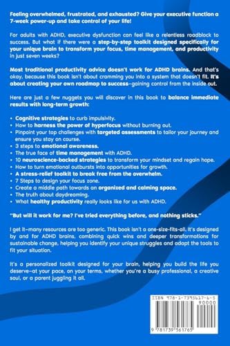 Adult ADHD Executive Function 7-Week Power-Up: Your Toolkit to Enhance Focus, Manage Time, and Boost Productivity Effectively for a Fulfilling Life by Estelle Rose
