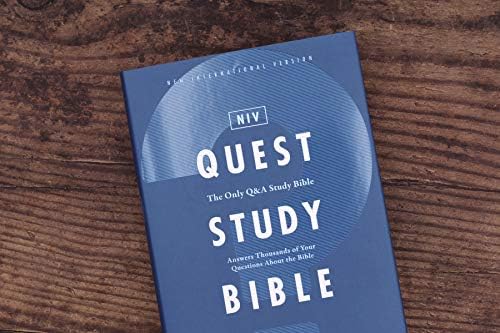 NIV, Quest Study Bible, Hardcover, Blue, Comfort Print: The Only Q and A Study Bible by Zondervan