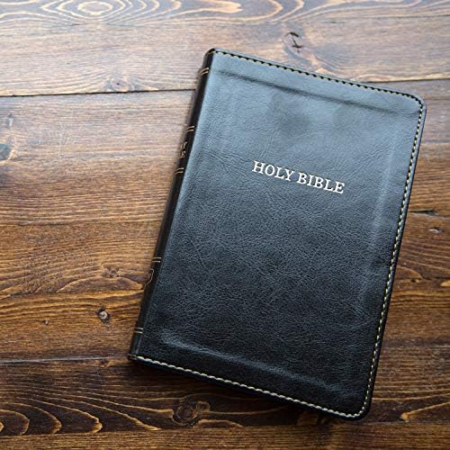 KJV Holy Bible: Large Print Thinline, Black Leathersoft, Red Letter, Comfort Print: King James Version by Thomas Nelson