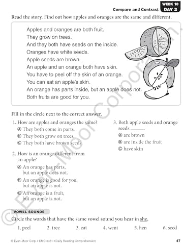 Evan-Moor Daily Reading Comprehension, Grade 1 Student Workbook by Evan-Moor Educational Publishers