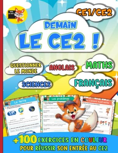 Demain le CE2 !: +100 exercices en couleur pour réussir son entrée au CE2 (French Edition) by Jacques Gambou
